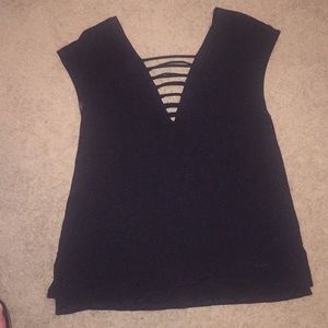 American Eagle sleeveless black top.